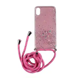 Rope Necklace Glitter Case iPhone X/XS