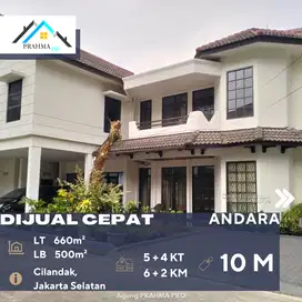 Andara Cilandak Jakarta Selatan Dijual Rumah Hunian Tenang Asri Dalam