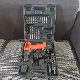 Black & Decker CD961 Cordless Drill 9.6V + Koper & Aksesoris (Lengkap)