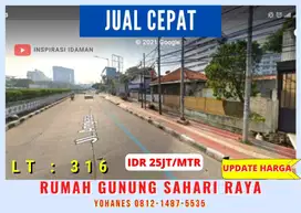 Rumah Tua Area Gunung Sahari Jakpus Zona Komersial