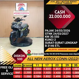 KREDIT DP 1JTAN BISA BASWA PULANG MOTOR AEROX CONN TH 2022 PAJAK ON