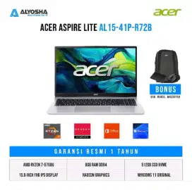 Acer Aspire 15 AL15 41P R72B AMD Ryzen 7 5700 ram 8gb ssd 512gb