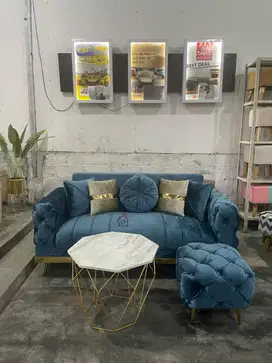 Sofa Luxury Gheniey , HARGA PROMO 1SET (ready stok siap kirim)
