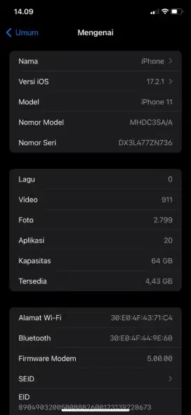 Jual iphone11 bekas