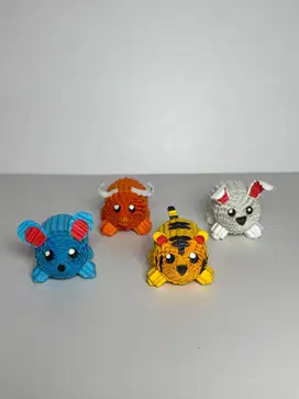 Set Miniatur 12 Zodiac Karakter – Handmade, Lucu, Unik, Isi 9!