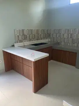 meja island dapur , meja custome HPL