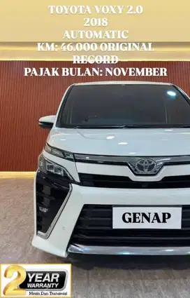 [ KM 46.000 ORIGINAL ] TOYOTA VOXY 2018 AUTOMATIC WARRANTY 2 TAHUN