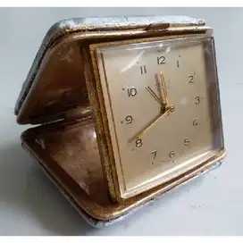 Vintage Jam wekker traveling tahun 50'an merk KIENZLE Germany 7 RUBIS