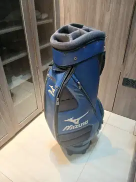 Tas Golf Mizuno ORI warna BLUE BLACK Kondisi 90% Bersih sesuai foto