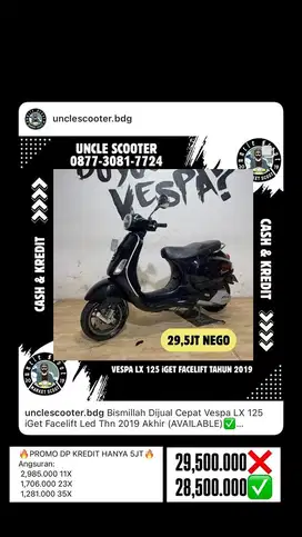 Vespa LX 125 iGet Facelift Led Thn 2019 Akhir