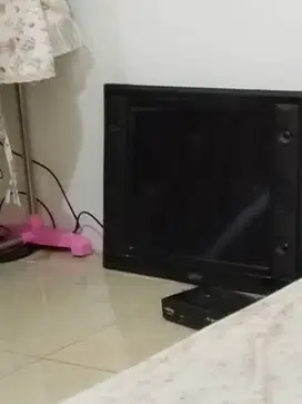 Tv 14 inch set top box tambah antena digital