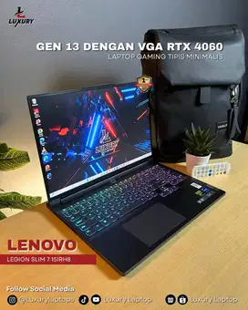 LAPTOP LENOVO LEGION SLIM 7 CORE I7 GEN 13 RTX 4060 8GB RAM SSD SECOND