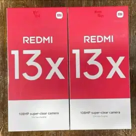 Murah new Redmi 13x 8/256 grs resmi, bs kredit/bs TT