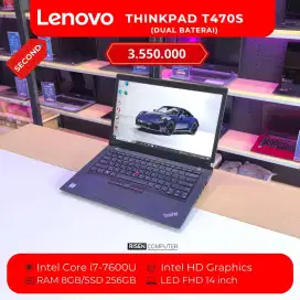 LENOVO THINKPAD T470S Intel core i7-7600U FHD 14 RAM 8GB SSD 256GB
