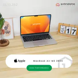 APPLE MacBook Air M3 2024 16/256 Garansi Resmi