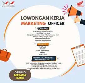 Lowongan kerja marketing motor