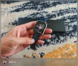 Nike Edition Black Apple Watch Series 7 45mm Blue