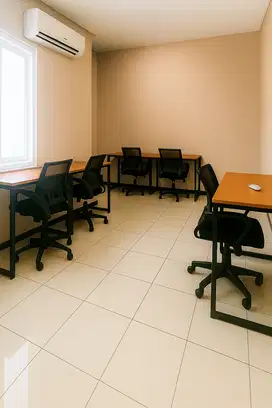 Sewa Kantor Furnish 6 Pax 16m2 Cuma 5jt per Bln Dekat Harmoni / Monas