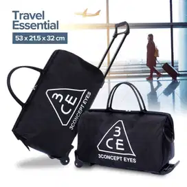 Tas Koper Multifungsi Travel Duffel Bag Big Capacity with Trolley