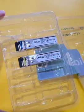 Mray 1 Pair SFP Single Mode 1GPSS 20KM LC Simplex BIDI Gigabit FO