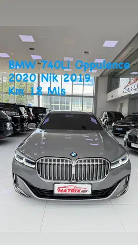 BMW 740Li Oppulance 2020 Nik19 Grey Siap Pakai