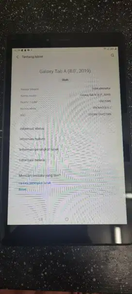 Bekas Samsung Tab A 2019 , 8 inci, Ram 2/32 GB ,baca deskripsi dl yaa