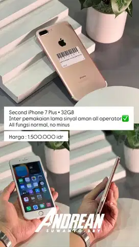 Second Iphone 7+ 32gb whitelist