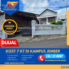 KOST 7 KAMAR DI PUSAT KAMPUS JEMBER