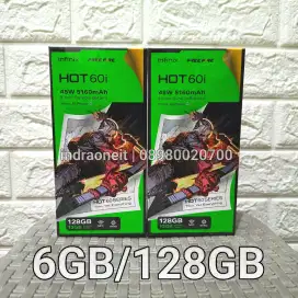 Infinix Hot 60i 6/128 Black New BNIB No Repack Garansi Resmi 1 Tahun