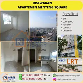 Disewakan Apartemen Menteng Square Kosongan 2BR