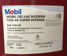 OLI MESIN MOBIL DELVAC MODERN 15W-40 SUPER DEFENSE