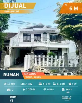 e126 Rumah 2 Lantai selangkah dari Unmer dan Cyber Mall Malang