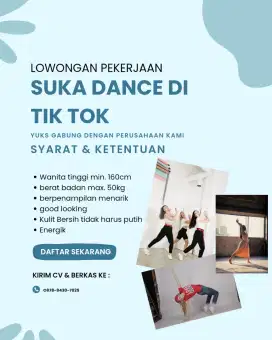 Butuh tallent dancer agency tiktok