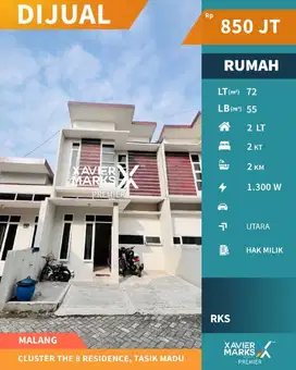 Rumah Di Cluster The 8 Residence Tasikmadu Lowokwaru Malang(OLX773)
