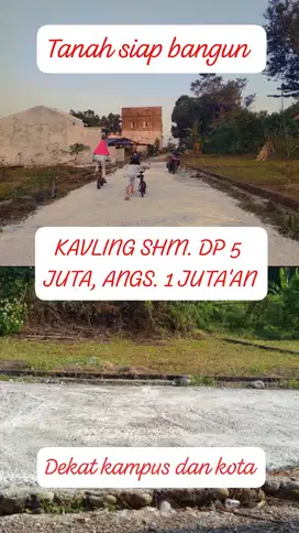 Kavling murah dekat dengan kota dan kampus.