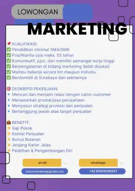 Lowongan Kerja Marketing Surabaya