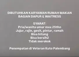 LOWONGAN KERJA RUMAH MAKAN
