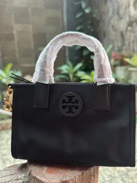 Tory Burch Mini Ella Nylon Tote Black