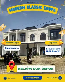 Hunian Strategis kelapa dua-jalan lalai ke kampus ui & stasiun
