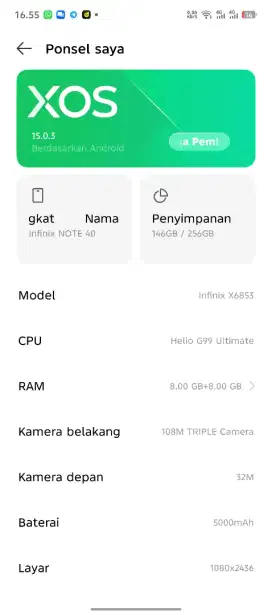 Infinix note 40
