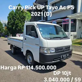 Antik KM 14rb.. Suzuki Carry Pick Up Ac Ps Tayo 2021 (D)