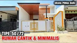 Dijual rumah cantik modern tipe 50/72