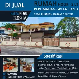 Rumah HOOK 2 Lantai Siap Huni & Semi Furnish Perumahan GREEN LAND
