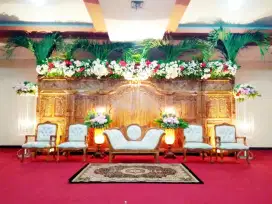 Gebyok Pelaminan Kayu Jati 6 meter