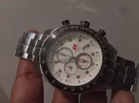 Jam Tangan SWISS ARMY Original Bahan All Stenlis Stell.Siap Pakai.