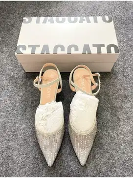 Staccato Silver Heels