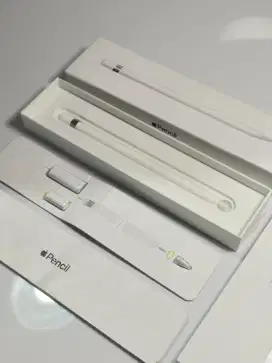 Apple Pencil Gen 1 + Converter Type C Fullset Original Bawaan