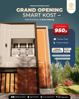 Dijual Rumah Kost Full Furnish dekat Kampus UB & Polinema