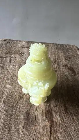 jade giok incense burner chinese vintage