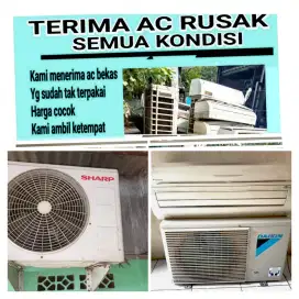 Terima ac bekas rusak